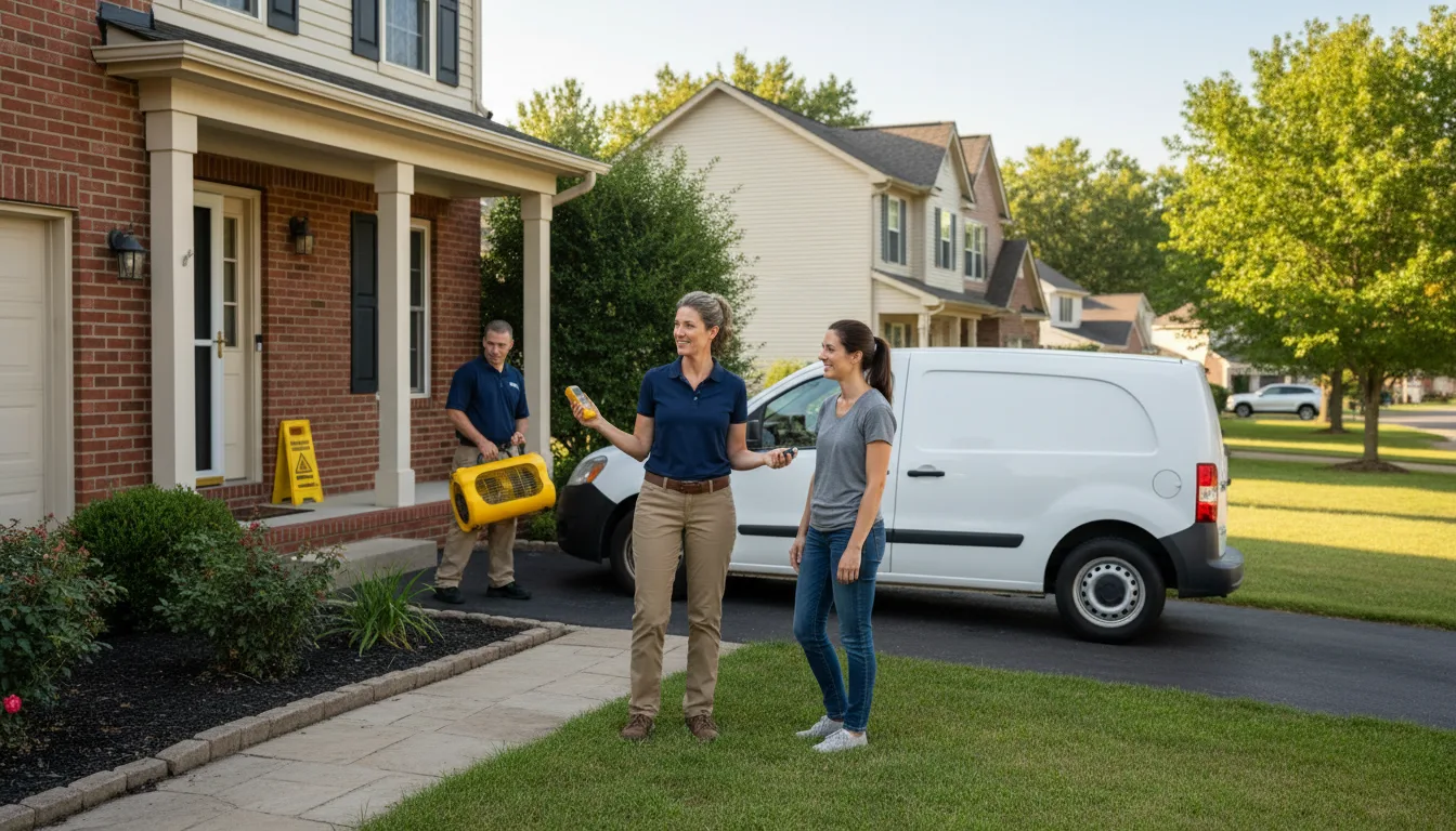 Residential water damage restoration in Duryea, PA